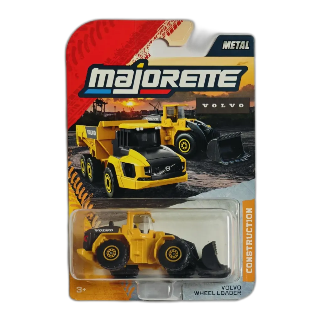 Majorette Volvo Construction Series - Metal Die-Cast Volvo Wheel Loader 1:64 Scale