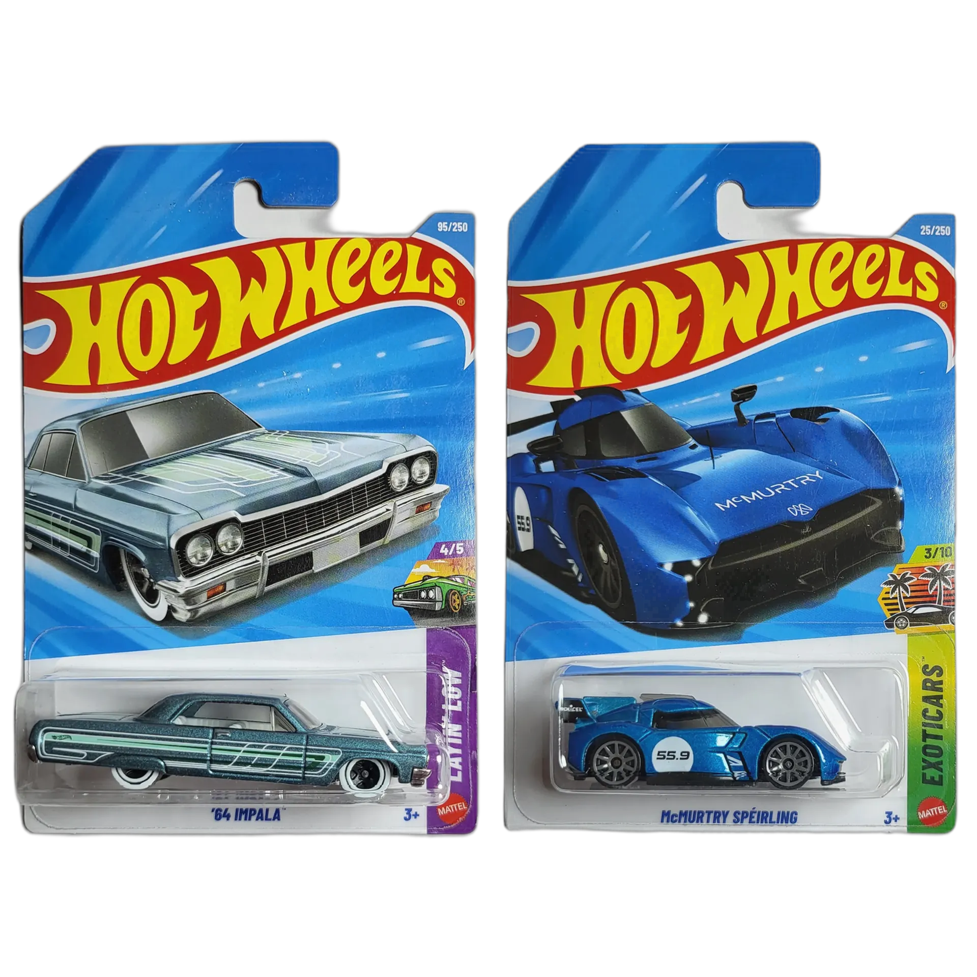 Hot Wheels 64 Impala & McMurtry Speirling