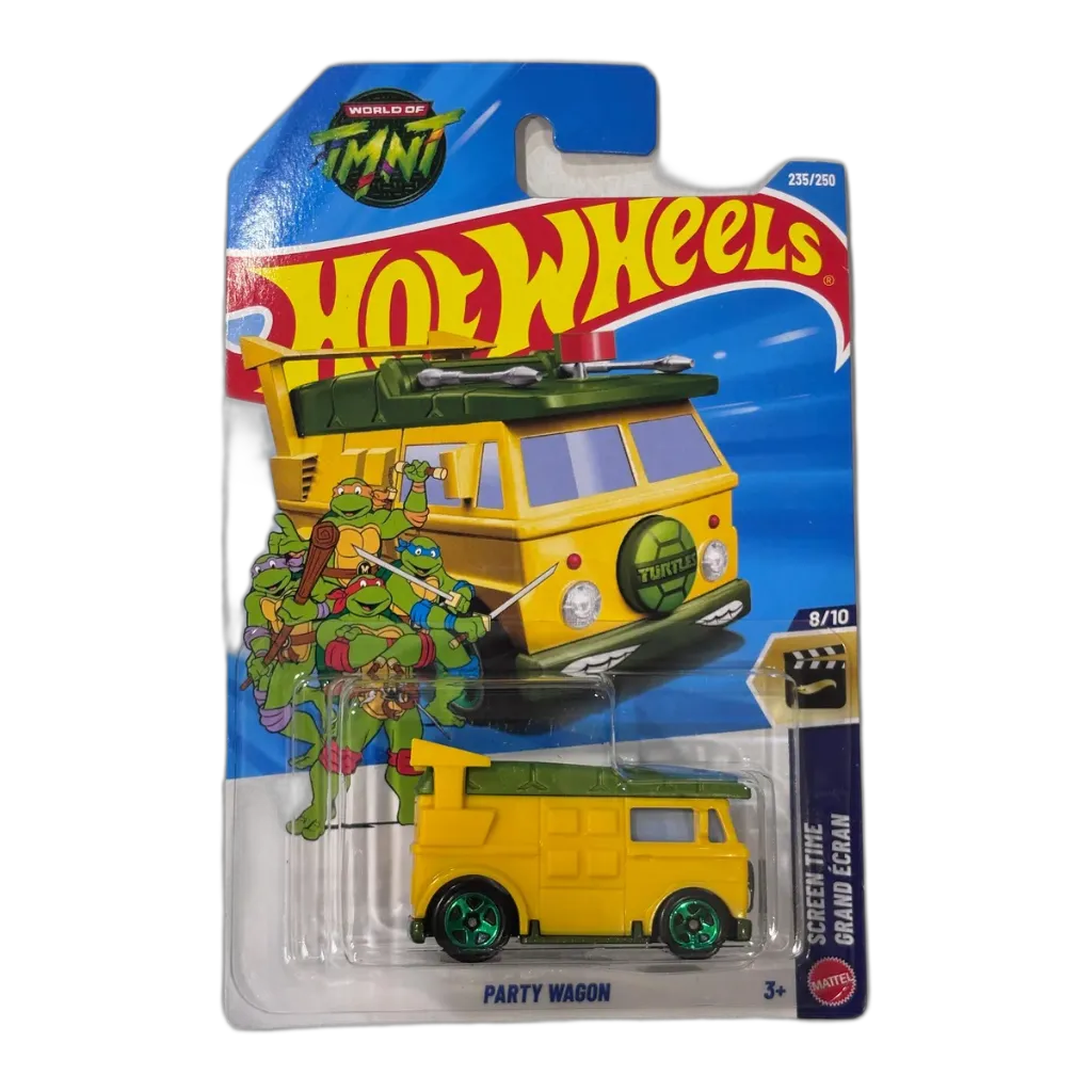 Hot Wheels Ninja Turtles Party Wagon + Pick 1 Car