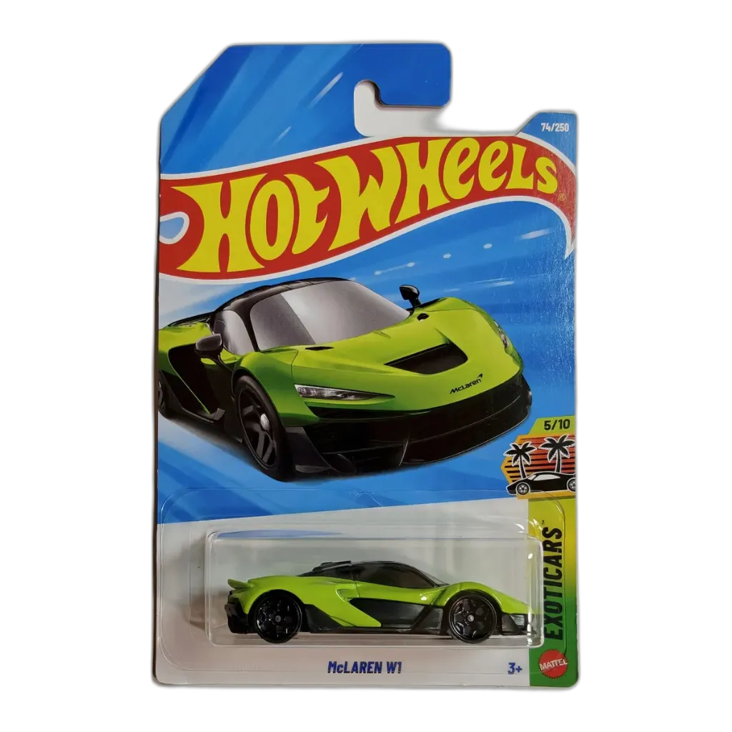 Hot Wheels McLaren W1 Green + Pick 2 Cars