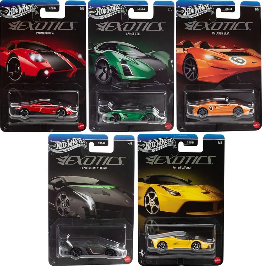 Hot Wheels 2026 EXOTICS Silver Series Hypercars + PHASE 10 + Pick 1 Working Rig & 1 Mainline Car
