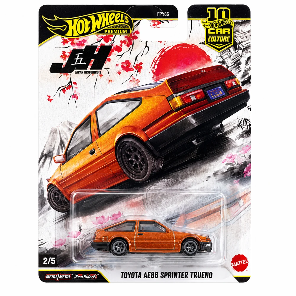 IMPORTED Toyota AE86 Sprinter Trueno Hot Wheels Premium  Car Culture Japan Historics | 1:64 Scale Die-cast