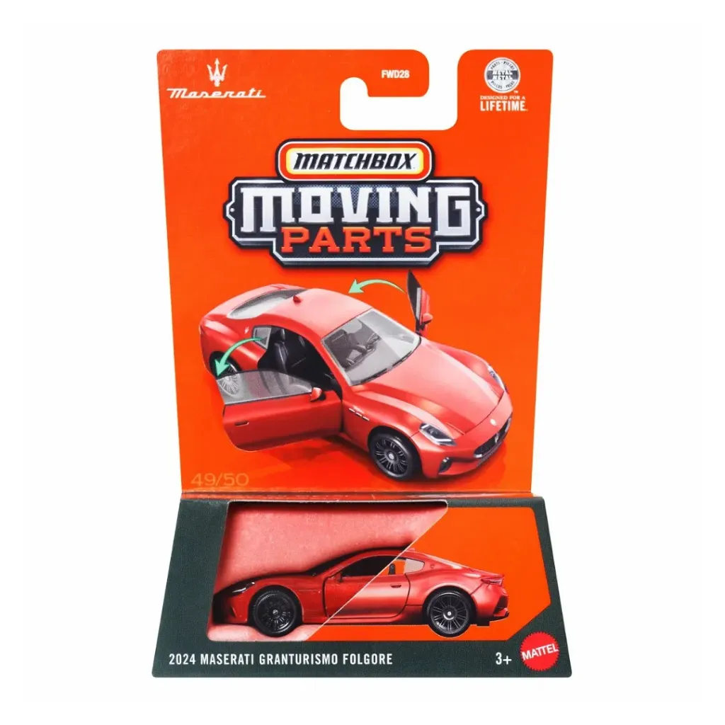 Matchbox Moving Parts 2024 Maserati Granturismo Folgore Die-cast | The Hobby Buddies
